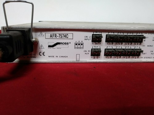 Ross Gear Analog Audio Rack Terminal Equipment AFR-7574C                       G