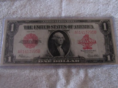 1923 $1 Legal Tender Red Seal, FR-40