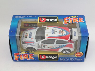 BBURAGO BURAGO 1/43 STREET FIRE 4128 FORD FOCUS RALLY MARITINI NEW[PG3-020]