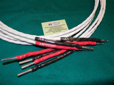 silver teflon 8awg custom speaker cable with silver plated