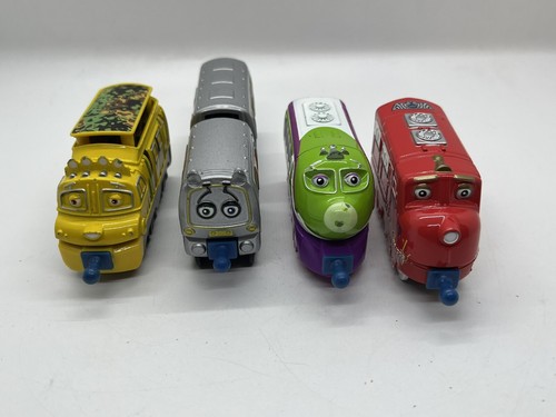 玩具のミニカーTEACHERSクラツシツクカー Lot of 4 Learning Curve Ludorum Diecast 2010 Chuggington Toy