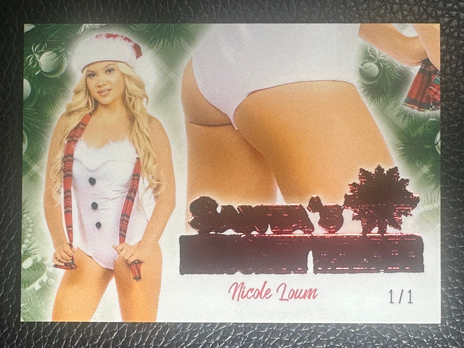 2019 Bench Warmer Santa's Naughty Helper Red Foil Nicole Loum 1/1