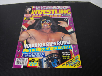 Wrestling All Stars Vintage Magazine Ultimate Warrior Jamie West Hennig Feb 1990