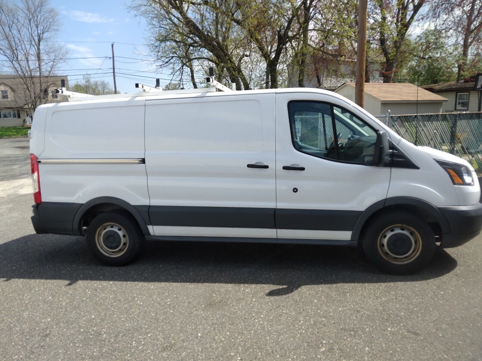 2018 Ford Transit 150 with Shelving & Ladder Rack, One Owner, 78,490 miles, $20k