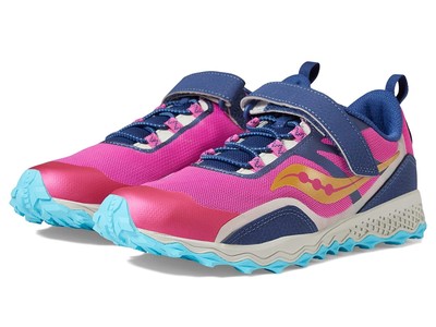 Обувь для девочек Saucony Kids Peregrine 12 Shield A/C (Little Kid/Big Kid)