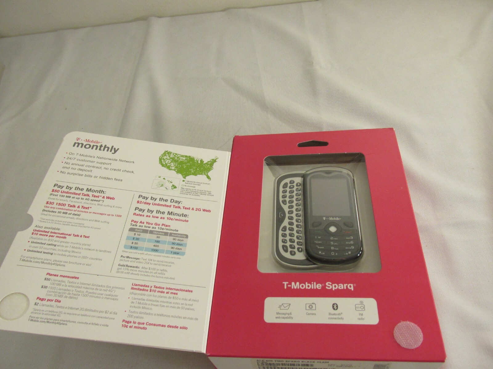 Купить Alcatel One Touch SPARQ OT-606A Черный T-Mobile GSM слайдер сотовый  телефон, сеть 2G, цена 11 390 руб — (186198376668), США