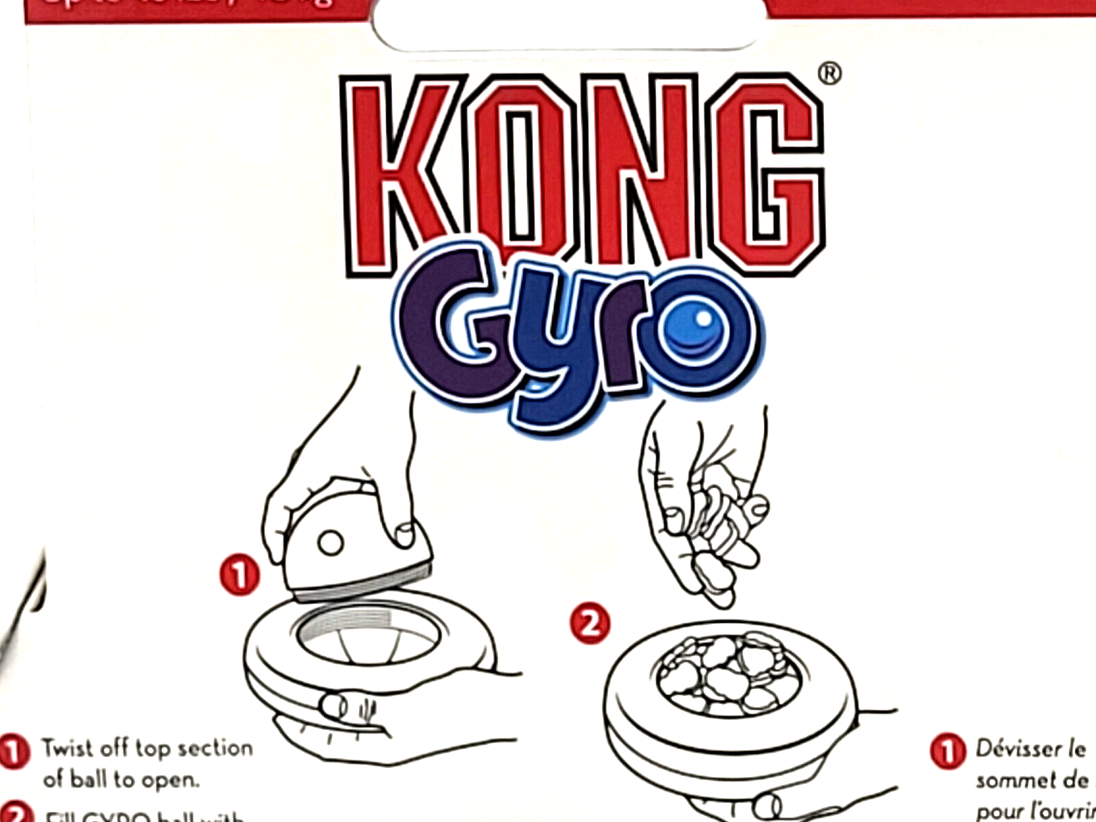 KONG Gyro Treat Dispenser Small/Medium Interactive Dog Puzzle Toy