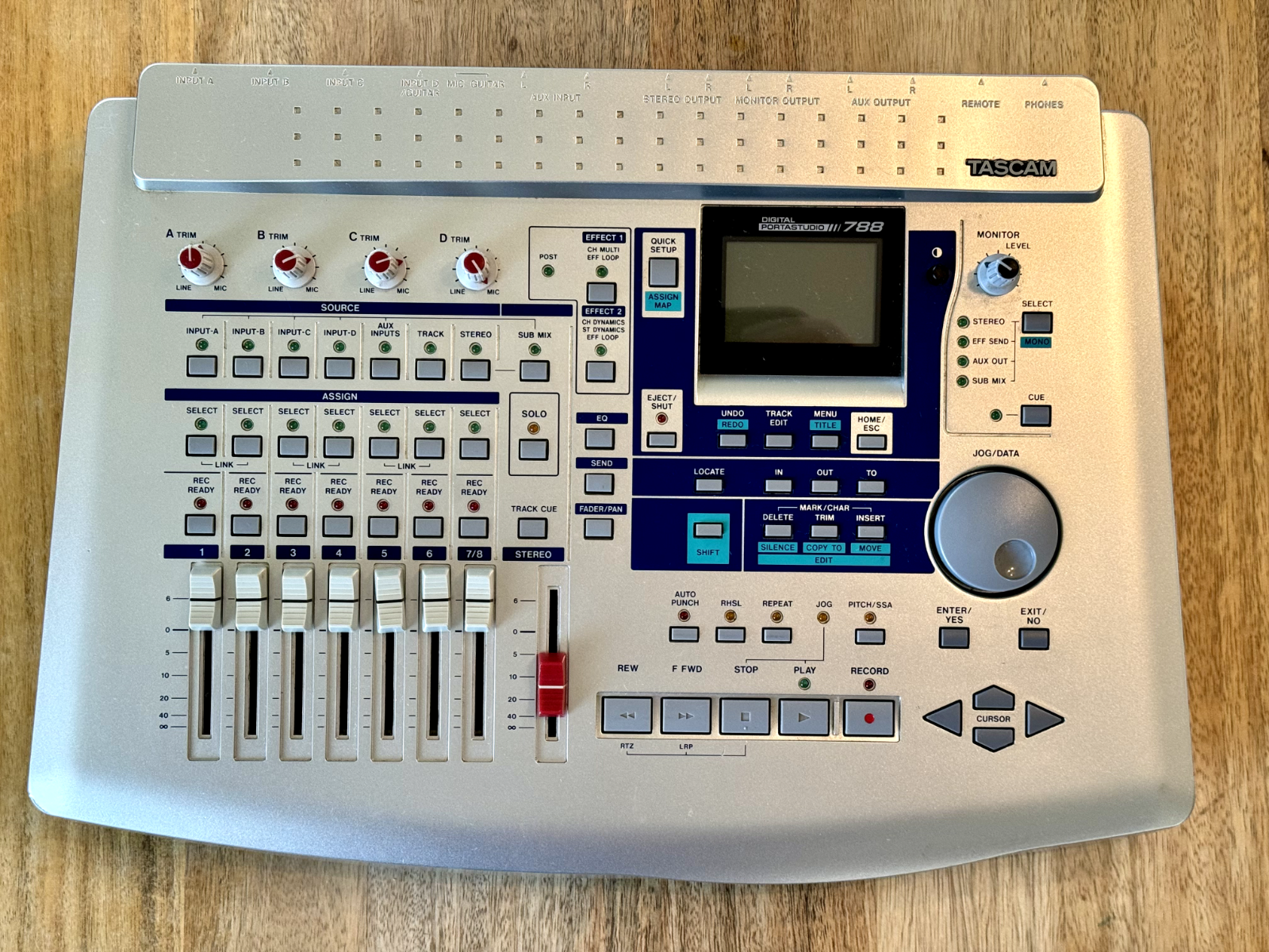 TASCAM 788 Pro Audio 8-Track Digital Recorder Portastudio w/ Power Supply