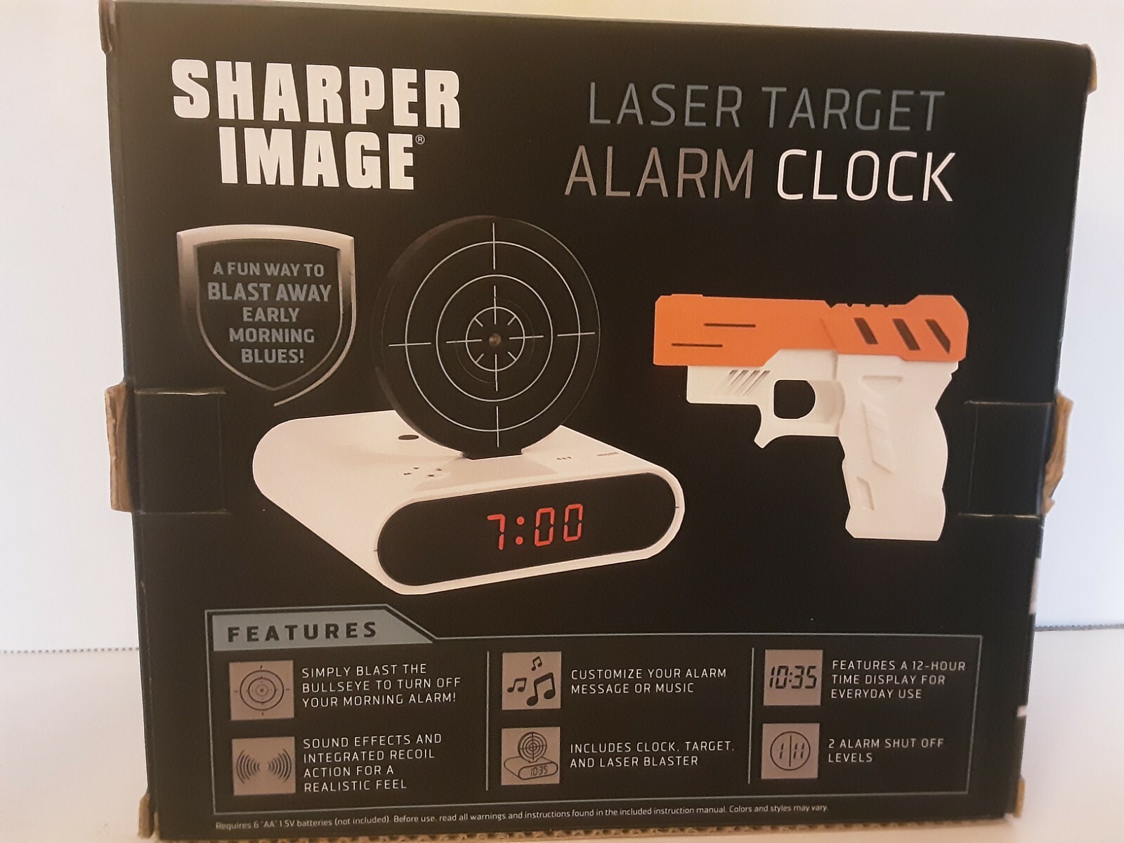 SHARPER IMAGE LASER TARGET ALARM CLOCK. NIB