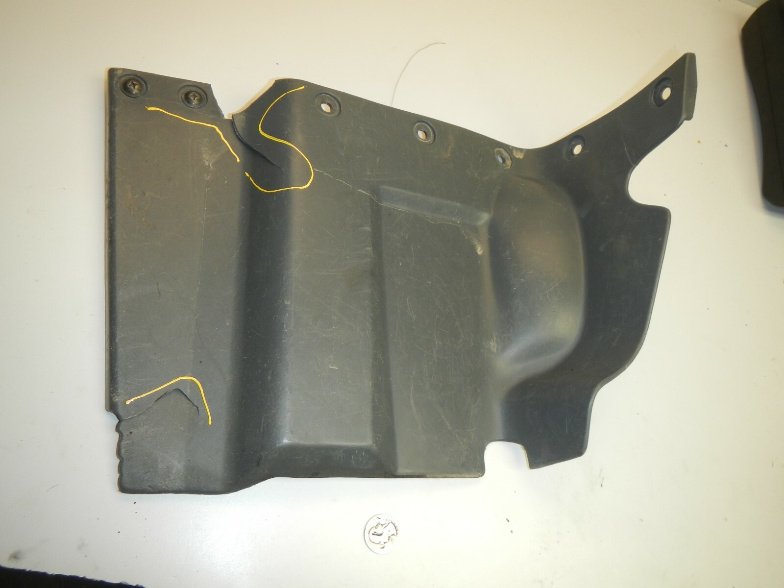 Right Side Rear Foot Splash Guard 1993 Kawasaki Bayou 400 4x4 ...