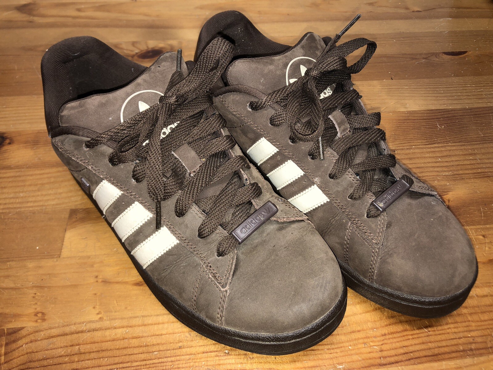 2006 Adidas Campus ST Shoes Brown Suede Padded Mens Size 9.5 US