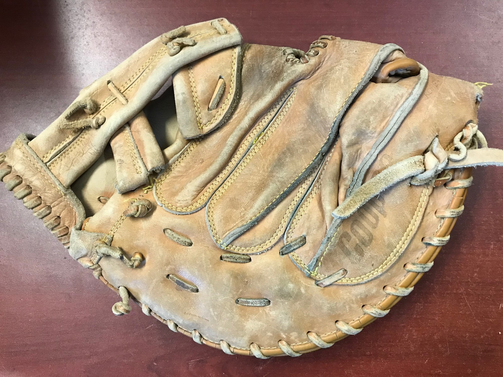 !!!VINTAGE  MITT COOPER 80-5000-8 LEATHER  !!!! WOW !!!