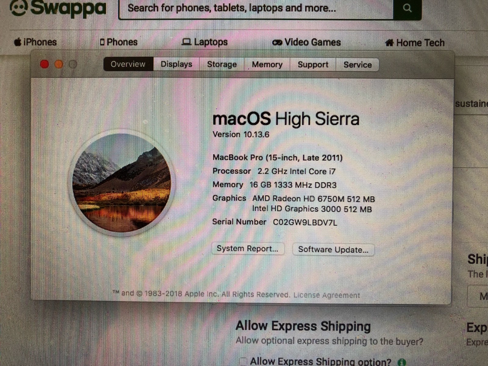 Apple MacBook Pro 15.4