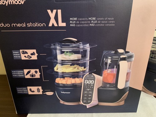 Babymoov 6 in 1 Baby Food Processor Duo Meal Station XL Blue Copper