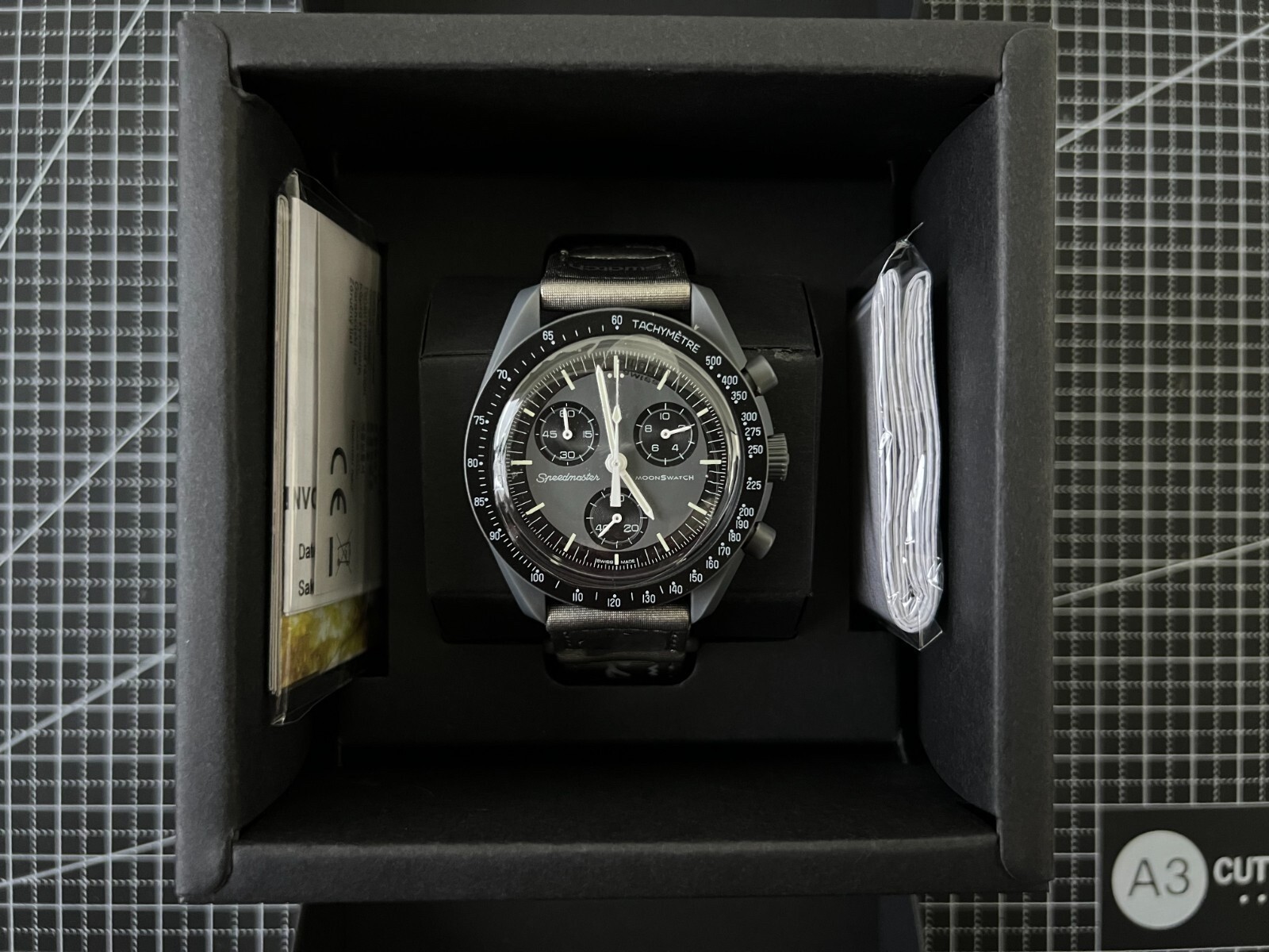 Genuine Omega x Swatch Moonswatch Mercury Mission Watch | eBay