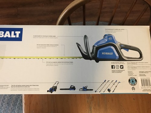 New Kobalt 40-Volt Max 24-in Dual Cordless Hedge Trimmer (Tool Only)
