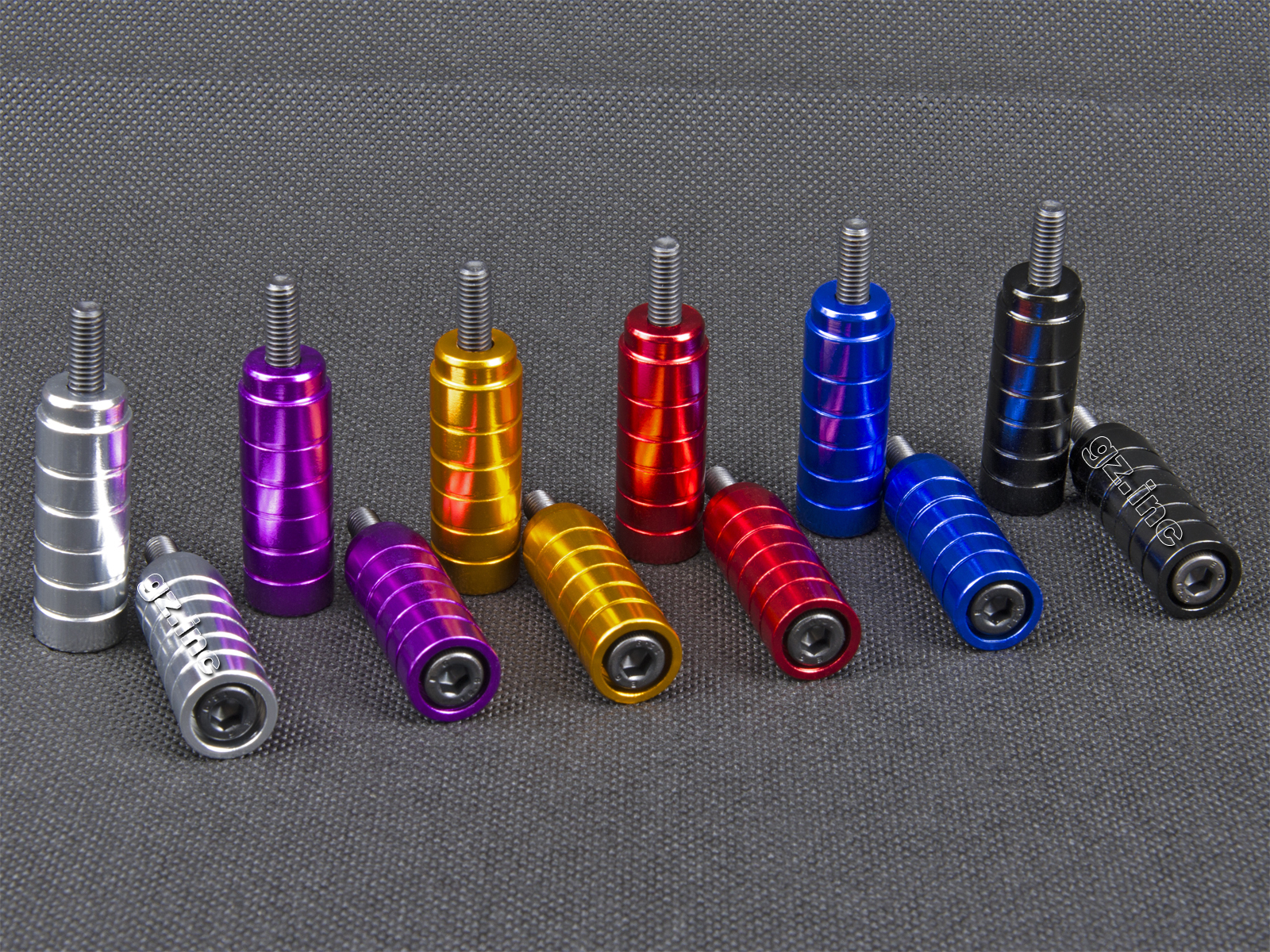 1 PAAR SCOOTER STUNTSCOOTER SLIDER GRIND PEGS  MIT GEHÄRTETE BOLZEN 12.9 6 mm