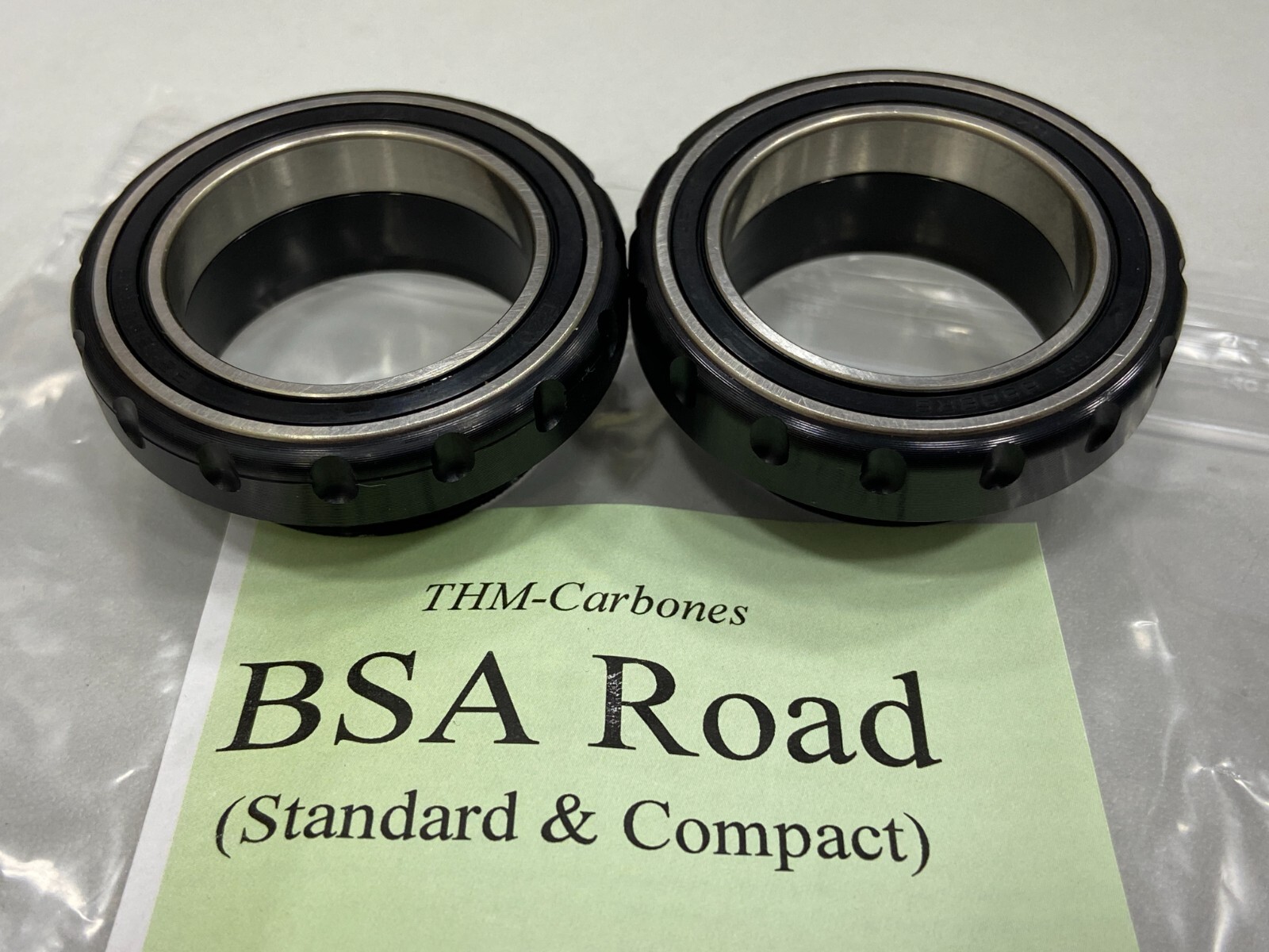 Movimento Centrale THM UBB30 (BSA30) Per Bici Da Strada - Alluminio Nero 34,8x68 Mm #20100001