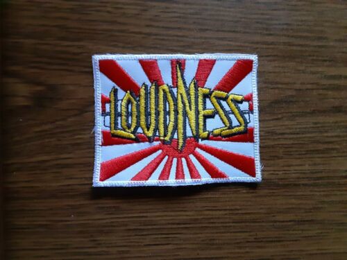 LOUDNESS,SEW ON RED,WHITE AND YELLOW  EMBROIDERED PATCH