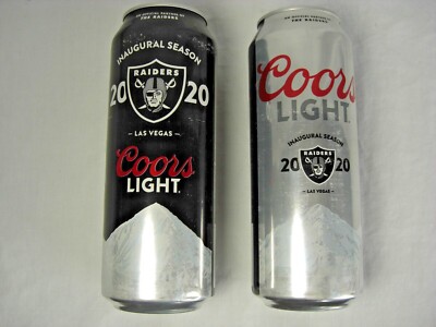 ONE ''2020 COORS LIGHT'' LAS VEGAS RAIDERS - INAUGURAL SEASON 24oz. CAN. EMPTY