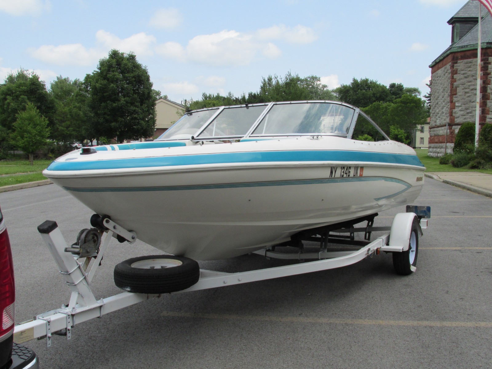 NO RESERVE .. Glastron SSV 175 Boat and Trailer..No Reserve, Highest Bidder Wins
