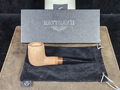 Rattrays Distillery 109 Natural Blasted Billiard Copper 9mm Tobacco Smoking Pipe