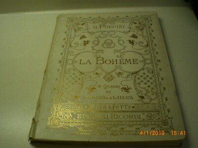 La Boheme Giuseppe Giacoas E Luigi Illica usica Di Giacomo