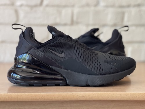 Nike Women Air Max 270 Triple Black Sneakers Running AH6789