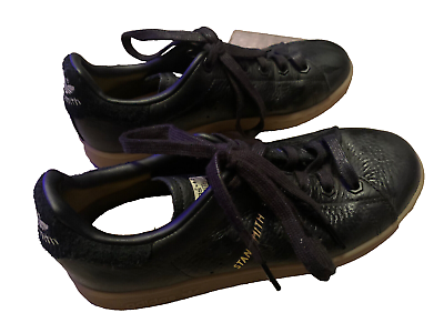Adidas stan top smith black leather