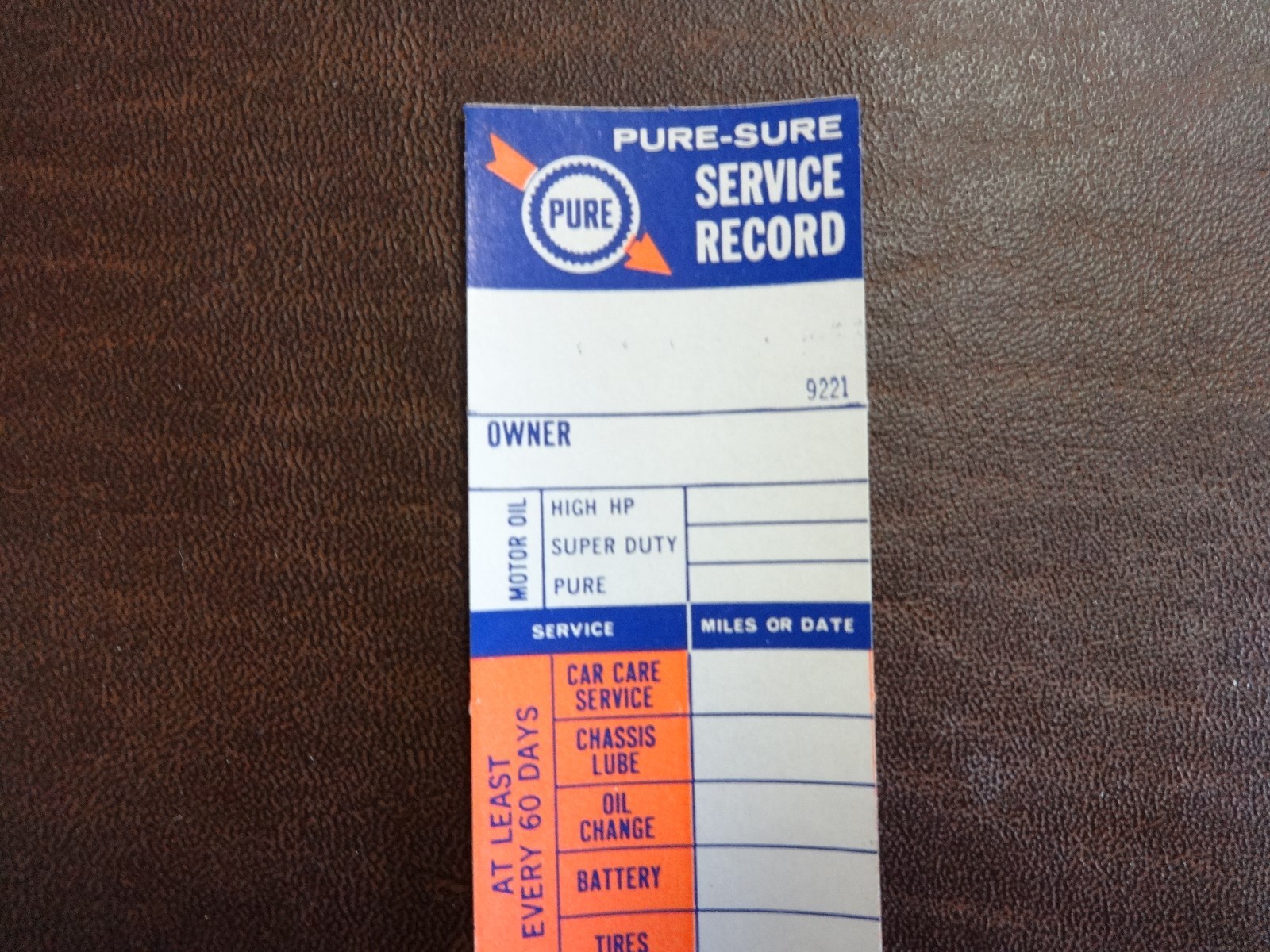 NEW PURE OIL GAS STATION SIGN SERVICE NOS OIL CHANGE DECALS (6) 76 PURE SURE