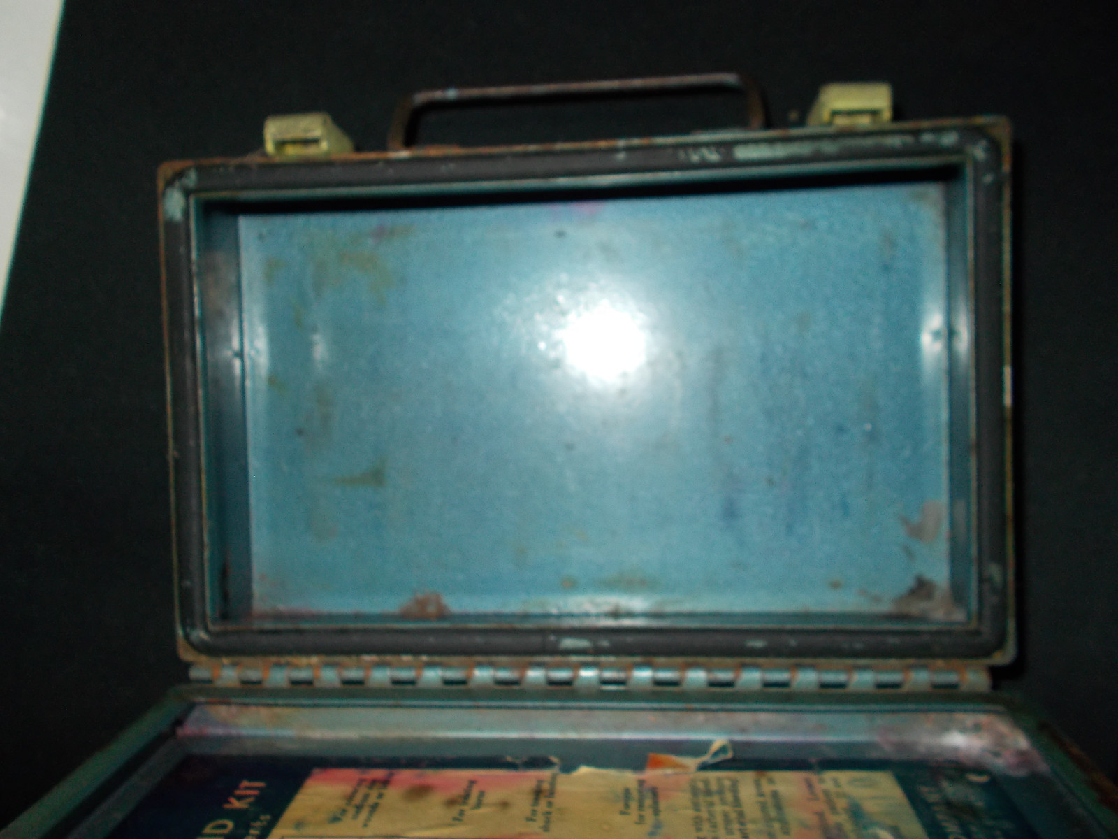 Vintage Howco First Aid Kit Metal Box, Empty