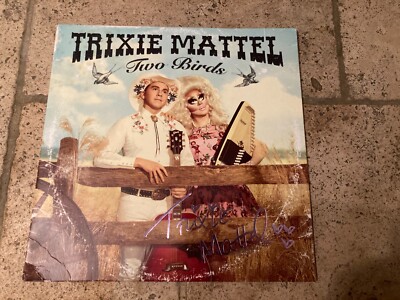 TRIXIE MATTEL Two Birds One Stone CLEAR PINK BLOB 12'' Vinyl Record LP - EX+