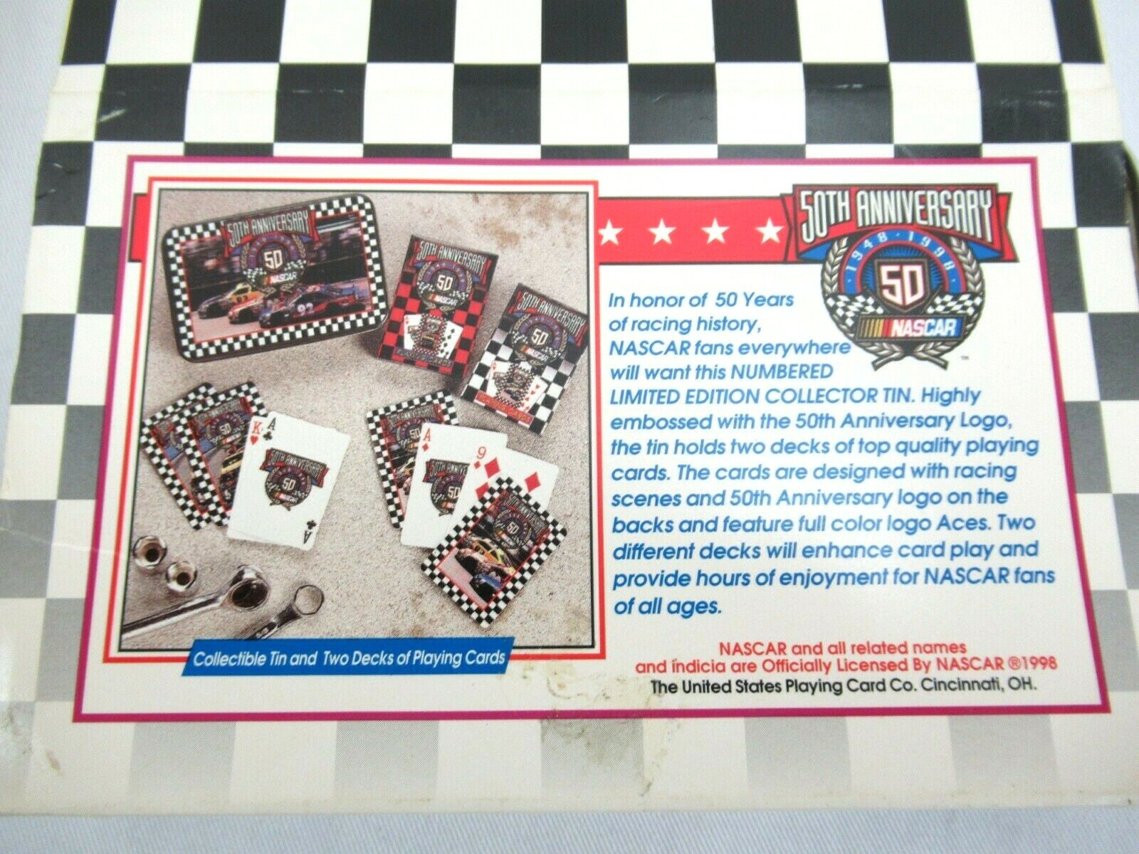 Playing Cards, Nascar 50th Anniversary