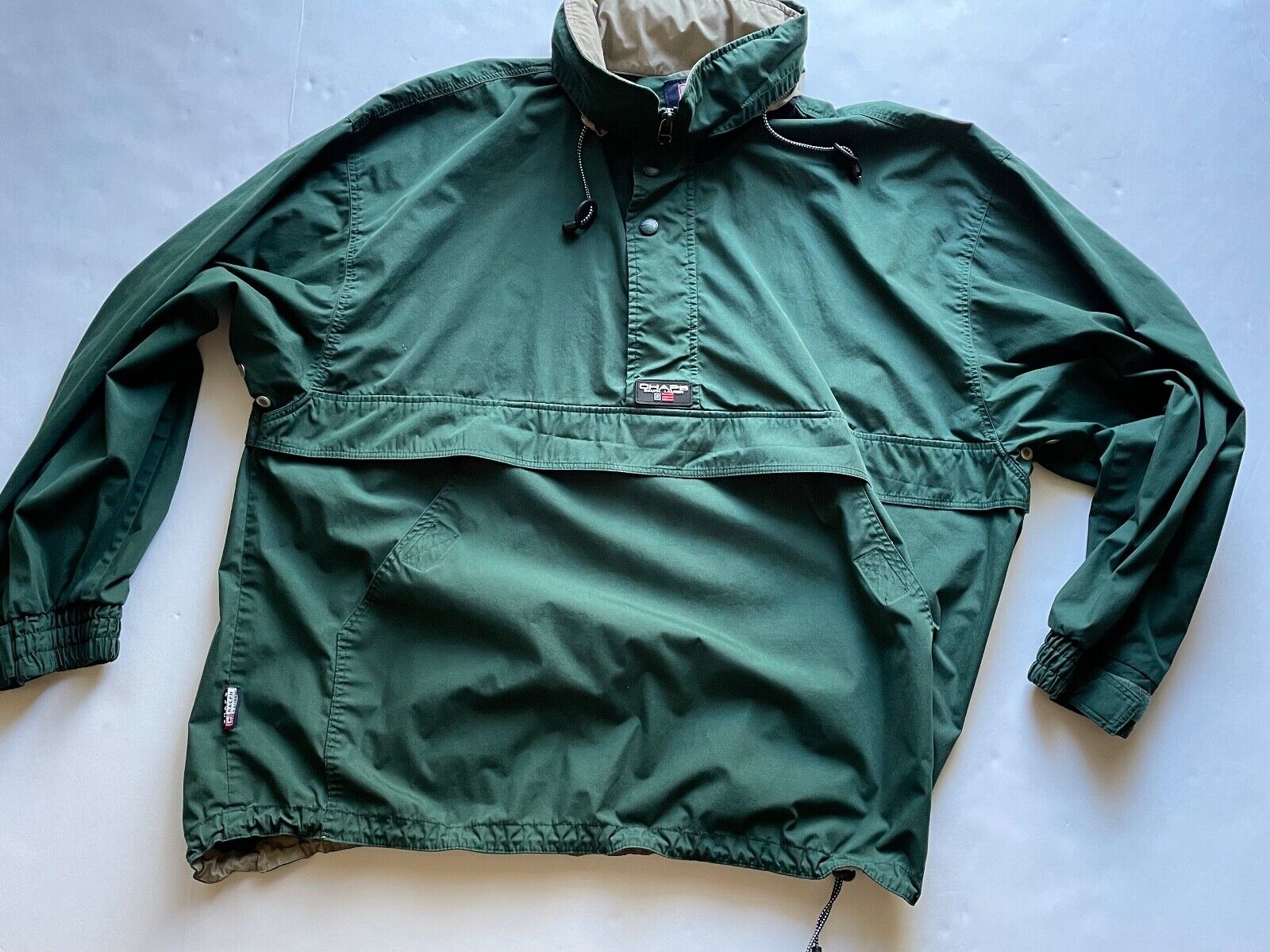 Men's Vintage Chaps Ralph Lauren Green Pullover Windbreaker Men's Vintage Chaps Ralph Lauren Green Pullover Windbreaker
