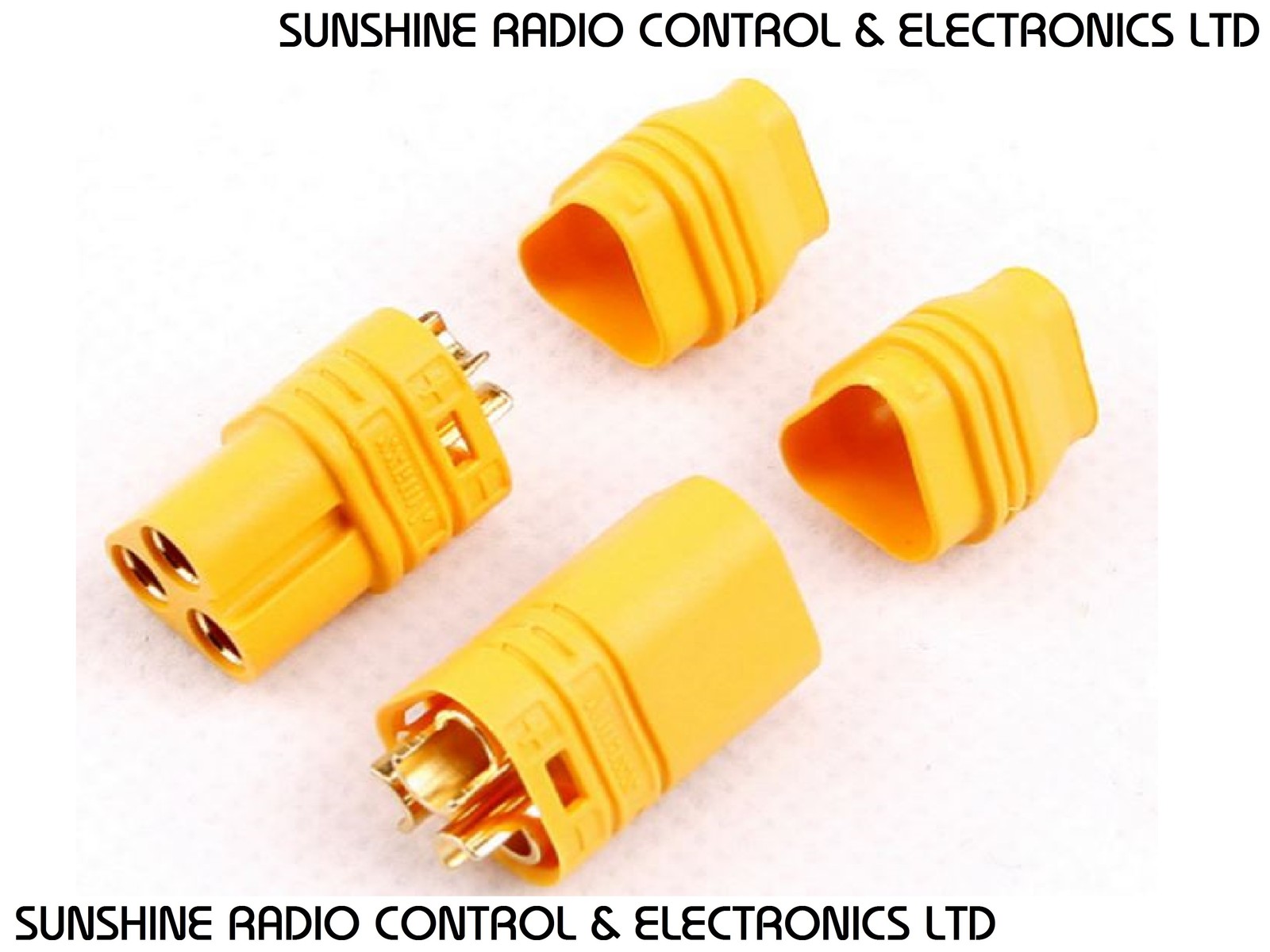 RC MT60 3 Pole Brushless Motor To ESC Connector Blocks Terminals 12 AWG