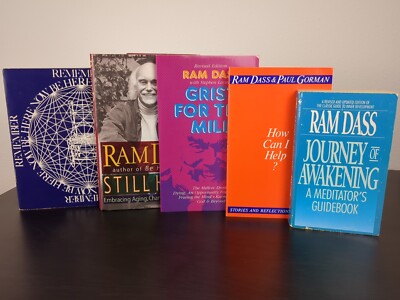 Ram Dass Lot - Be Here Now 1978 Grist Mill How Can I Help Still Here 1st Edition