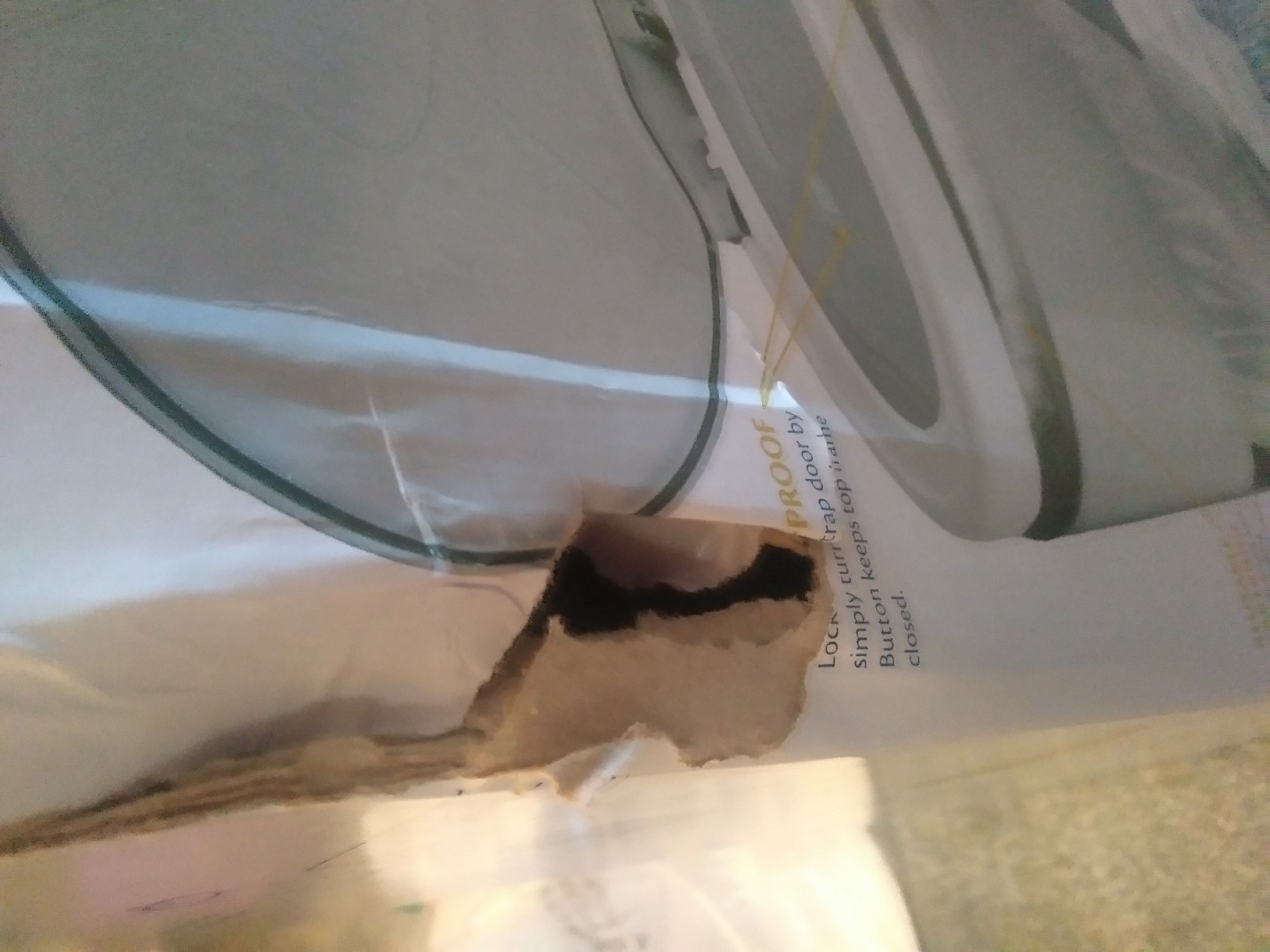 Dekor MINI Hands Free Diaper Pail  GRAY