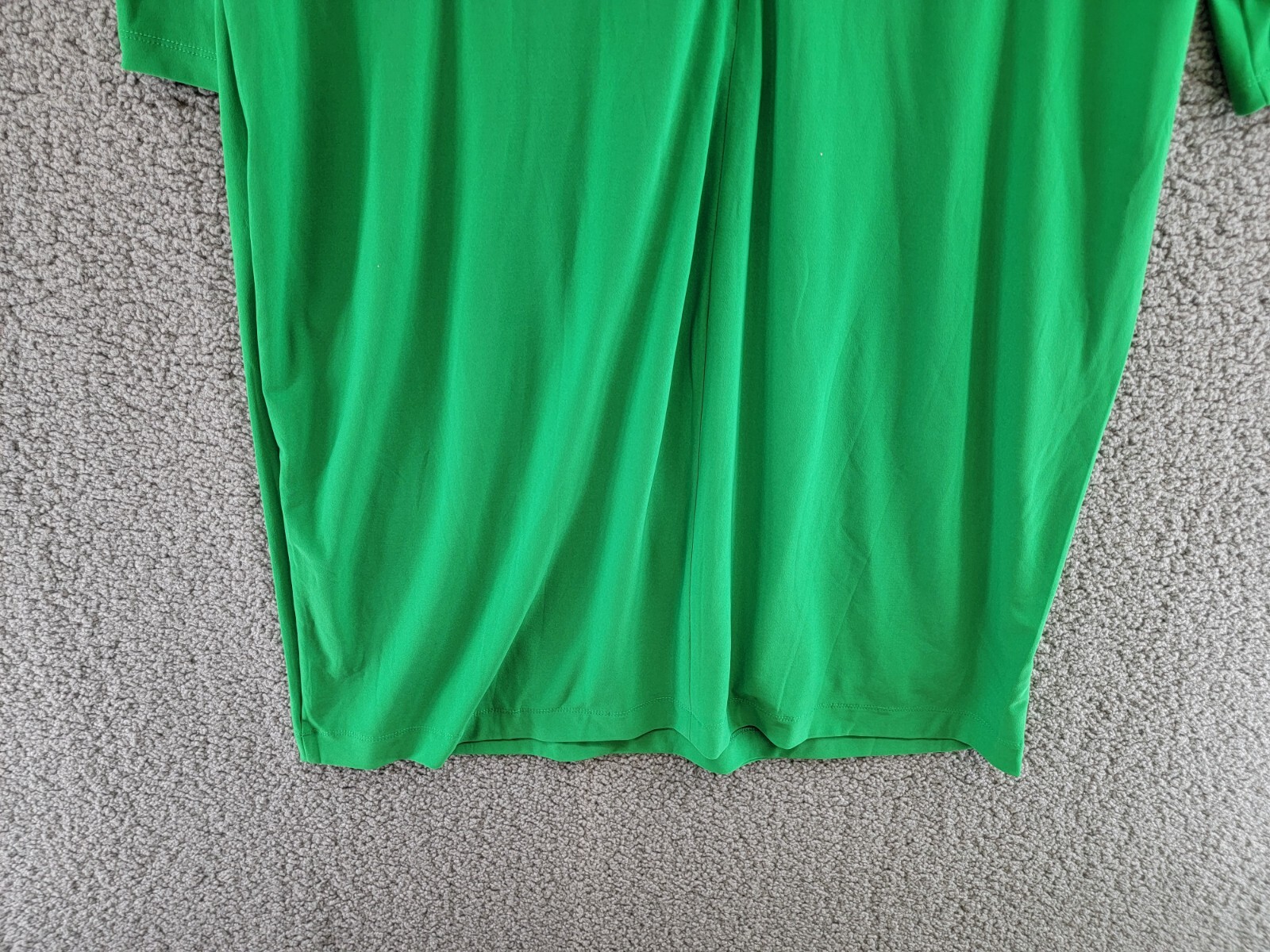 Kasper Colorblocked Faux-Wrap Sheath Dress Women's XXL Green/Pink Back Zip - Picture 12 of 16