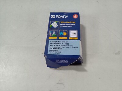 Brady Self-Laminating Vinyl wrap around labels 1.5'' M21-1500-427
