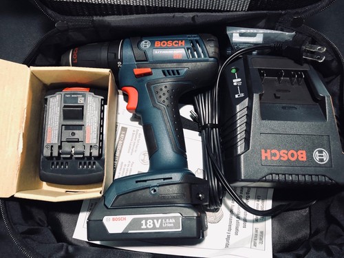 Brand New BOSCH DDB181-02 18V Li-Ion 1/2-Inch Compact Tough Drill Driver Kit