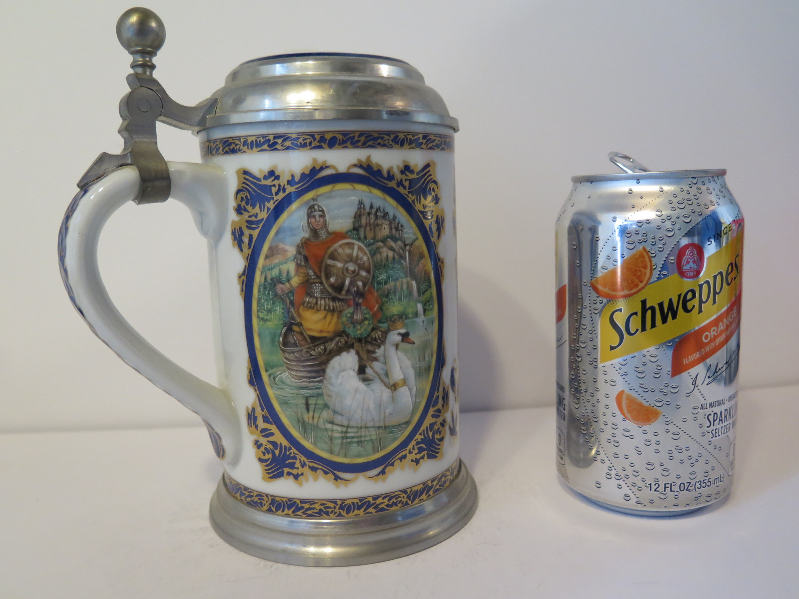 German Steins, Heinrich W. Germany, Villeroy & Boch, Richard Wagner Set of 4