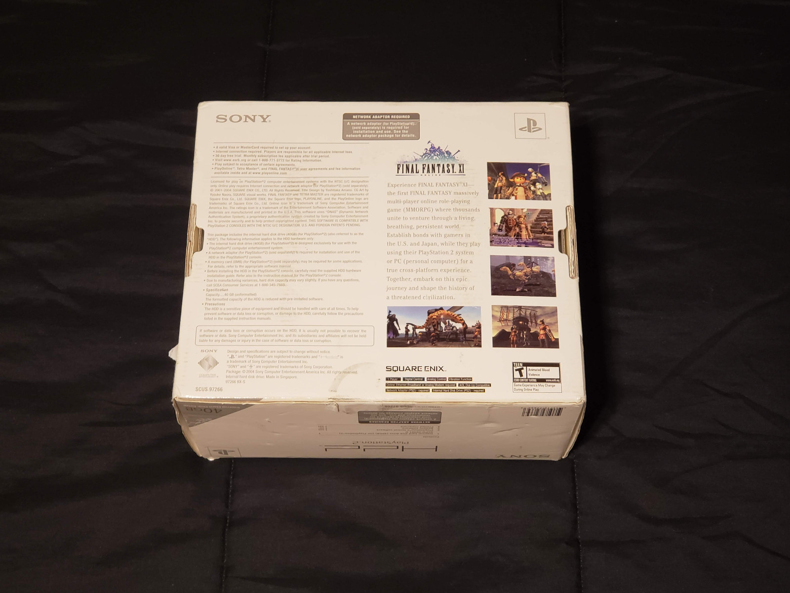 Final Fantasy XI Online 40GB Hard Disk Drive Bundle PS2 FACTORY SEALED