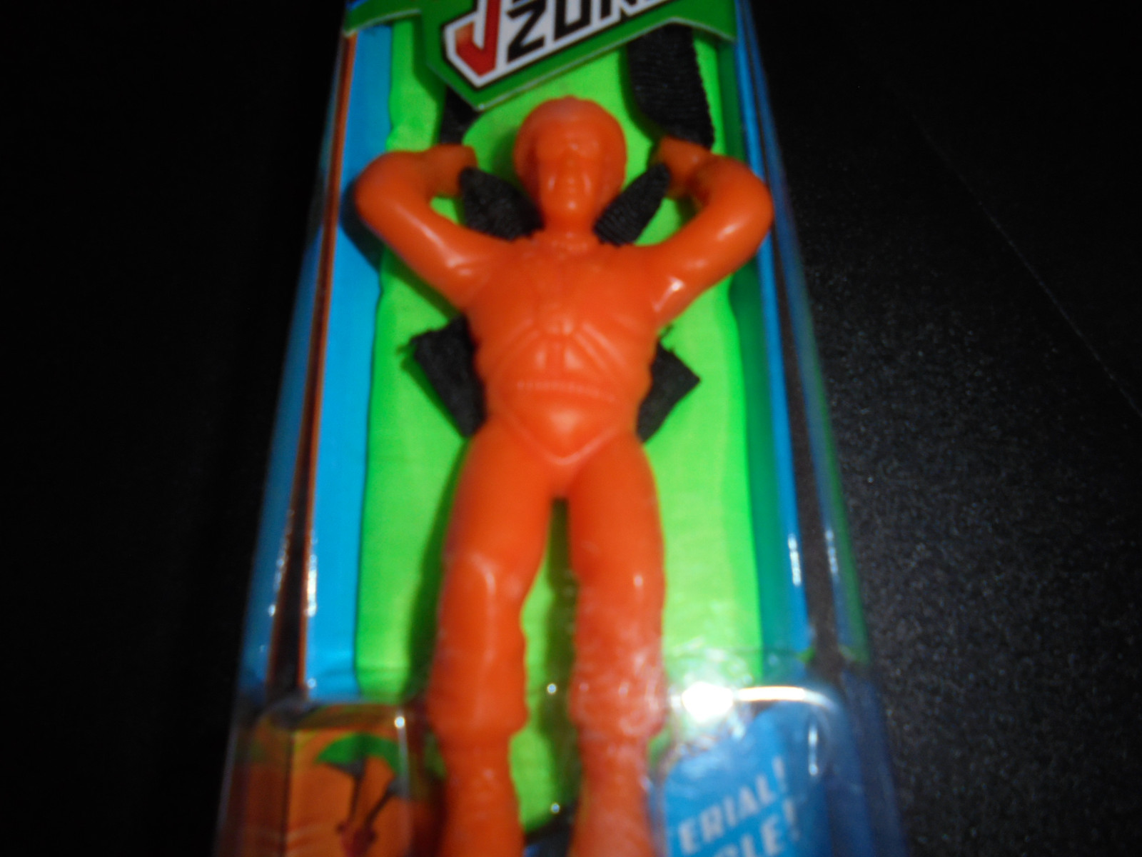 NEW orange Prime Time Toys Jump Zone  Original Sky Diver real parachute material