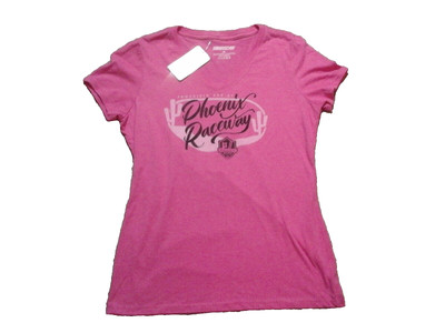 Nascar,NWT,pink & black Fanshield 500 at Phoenix Raceway T-shirt,womens M