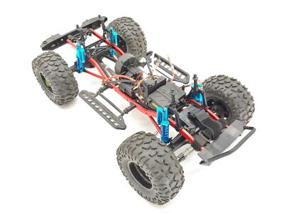 Axial SCX10-Based Custom 1/10 4x4 RC Rock Crawler Brushed ARTR Used
