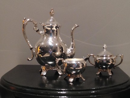 child's silver plated tea set