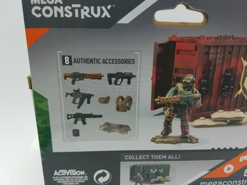 Mega Construx Call Of Duty Solo Mercenary Outpost 52pcs Army Weapoms Storage COD