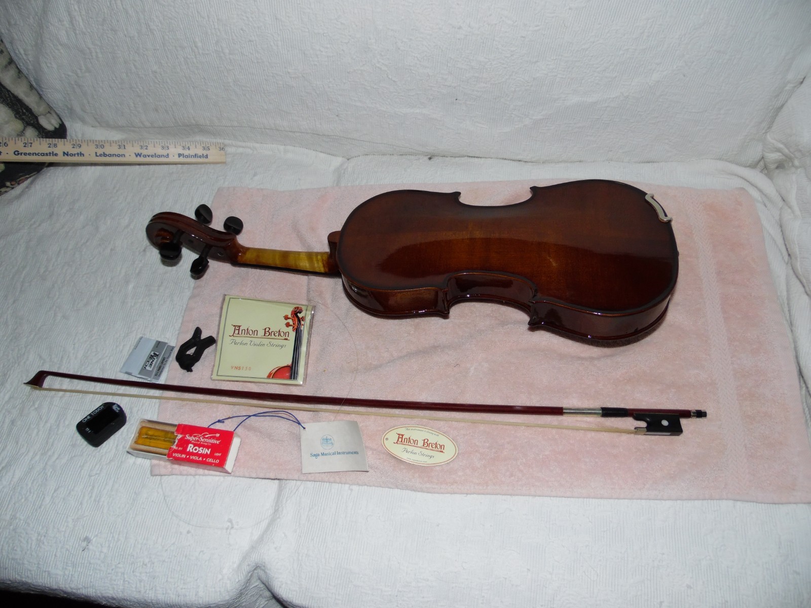 Full Size Cremona Fecit Anno Domini 2008 With Hygrometer Case & Bow & Strings