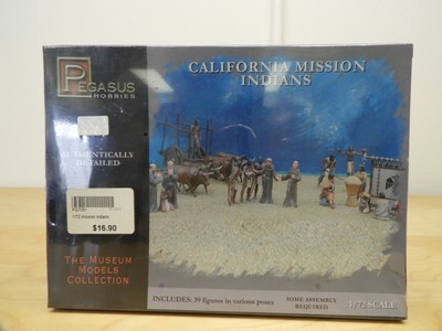 PEGASUS CALIFORNIA MISSION INDIANS 1/72 scale. Plastic Figure Kit 7051
