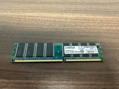 Crucial 1GB 184 PIN UNBUFF DIMM 128MX6 RAM Very Good